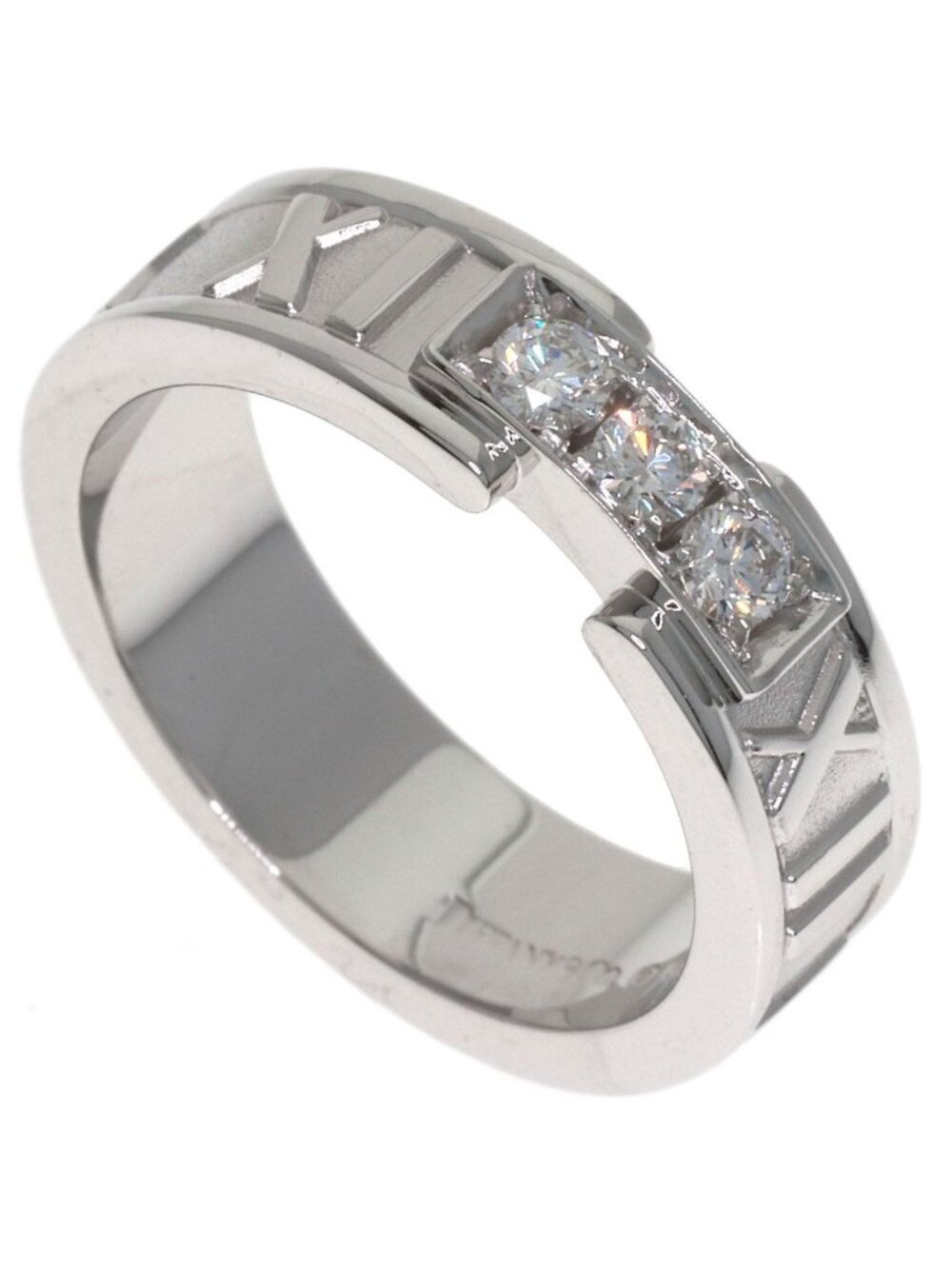 Tiffany & Co Atlas Diamond Ring 18K White Gold